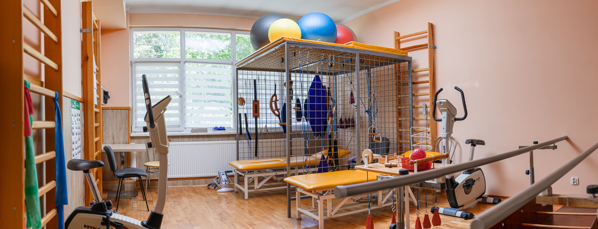 Sala rehabilitacyjna — sprzęt